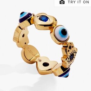 Alex & Ani Evil Eye Band Ring